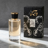 Flacon de parfum vide en verre transparent avec tête de pompe, forme personnalisée, emballage cadeau haut de gamme