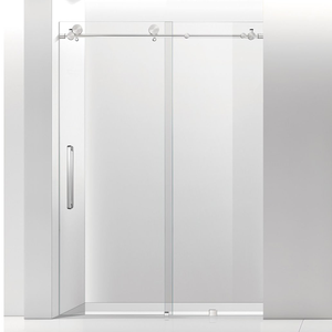 Porte de douche coulissante en verre sans cadre en acier inoxydable moderne de luxe, paroi de douche pour salle de bain <span class=keywords><strong>d</strong></span>'hôtel en coin - Product Image 5