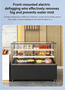 Refrigerador Exhibidor <span class=keywords><strong>de</strong></span> Pasteles <span class=keywords><strong>de</strong></span> Ángulo Recto <span class=keywords><strong>de</strong></span> Alta Calidad, Vitrina Comercial Refrigerada con Vidrio, para Panadería, Pastelería y <span class=keywords><strong>Tienda</strong></span> <span class=keywords><strong>de</strong></span> Postres - Product Image 5