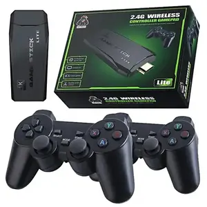 M8 Game Stick Lite 4K Built-In 20000 Games Retro Game Console 2.4G Wireless For PS1 GBA Wireless Controller For Kids