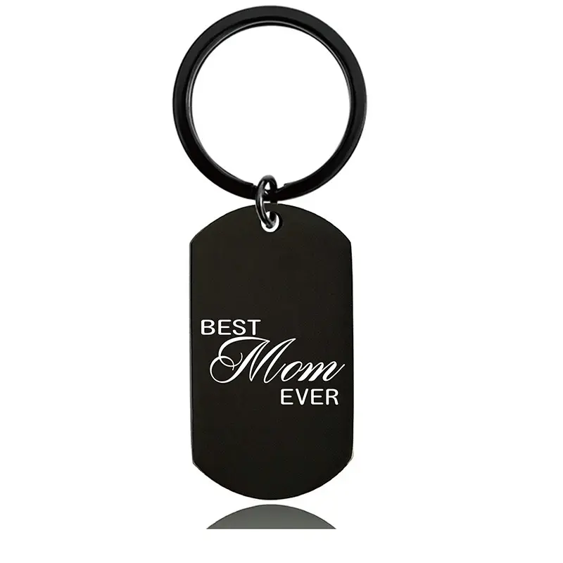 Ywganggu Stainless Steel Custom Mothers Day Gifts 2024 Keychain Laser Engraving Metal Mothers Day Wholesale Gifts Keychain