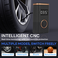 Inflator-DC7.4V de pneu portable numérique intelligent 150psi arrêt automatique de la lumière LED pour vélo/moto/voiture