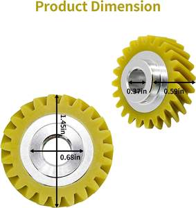 <span class=keywords><strong>Engranaje</strong></span> helicoidal mezclador W10112253 negro actualizado ajuste exacto para <span class=keywords><strong>KitchenAid</strong></span> y mezclador Whirlpool reemplaza 4162897 4169830 1491159 AP4295669 - Product Image 2