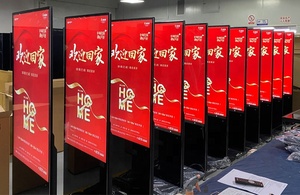 hiseeview 43-65 inch Indoor Floor <b>Standing</b> 3d digital signage for Restaurant, Digital Menu Board & Food Live Streaming Display - Product Image 6