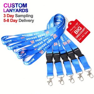 Wholesale Cheap Customised Personalized Logo Silk Screen Printing Keyring Airline Aviation Neck Strap <b>Lanyard</b> - Product Image 2