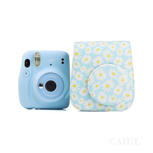 Caiul annuel le plus chaud appareil photo instantané bleu motif marguerite souple PU matériel appareil photo sac étui pour Fujifilm <span class=keywords><strong>Instax</strong></span> <span class=keywords><strong>Mini</strong></span> 11/9/12 - Product Image 3