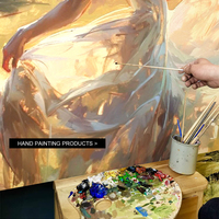 Impressionistisches Handgemaltes Leinwandgemälde Pinsel-Ölgemälde Abstraktes Tanzendes Mädchen Heim-Wandkunst Porträt-Ölgemälde