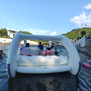 Lujoso catamarán inflable eléctrico de barco flotante de ocio para pesca y catamarán de deportes acuáticos - Product Image 4