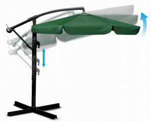 Hot <strong>Sale</strong> Outdoor <strong>Parasol</strong> 3m-commercial-market-umbrellas Summer Steel <strong>Garden</strong> Patio Umbrella Windproof Sun Protection with Base - Product Image 2