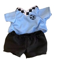 Plüschtier mit Foto-Gesicht Teddybär mit Abnehmbarer Fußballuniform Individuelles 3D-Gesicht Plüschpuppe Fotorahmen