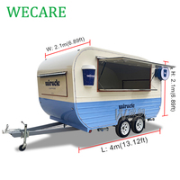 Wecare commercial mobile cuisine conteneur foodtruck hamburger chariot restauration hot dog consession nourriture remorque café camion