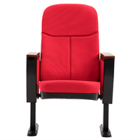 Siège d'amphithéâtre ZOIFUN à conception personnalisable, chaise de cinéma en plastique pour salle de conférence, mobilier de théâtre, chaise d'auditorium d'église avec tablette d'écriture