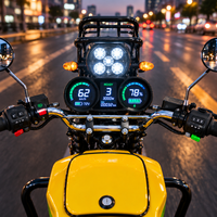 Moto électrique sans balais à moteur central 72V 3000W 4000W, vitesse maximale 80 km/h, pour livraison de marchandises, batterie lithium 50Ah