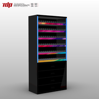 Présentoir de sol en métal TDP USA pour tabac et cigarettes, vitrine pour magasin de tabac et supérette