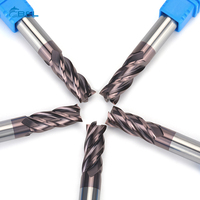 Fresa de extremo plano de carburo sólido BFL de 4 filos, 1/8 pulg. * 1/2 * 1-1/2 pulg. en stock