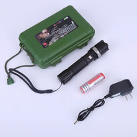Lampe torche tactique puissante portable étanche à LED rechargeable par USB, vente chaude, 10W, pour la chasse et la défense personnelle