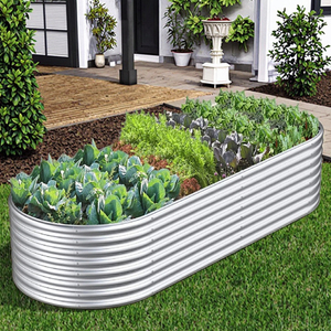 Usine chinoise en gros <span class=keywords><strong>surélevé</strong></span> lit de fleurs pour plante en acier plaqué galvanisé bâtiments de jardin plante lit de jardin - Product Image 1