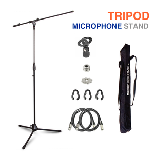 Soporte de trípode de escritorio portátil <span class=keywords><strong>con</strong></span> soporte de micrófono Piezas de metal fuertes para micrófono inalámbrico y al aire libre - Product Image 3