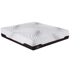 Matelas d'hôtel style coréen chauffant rond, grande taille King size, avec mousse à mémoire de forme en gel et housse en tissu tricoté