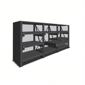 Fami System Ar Side Wall 900x3010 Mm Dark Grey Ral7000 <b>Tool</b> <b>Cabinet</b> - Product Image 3