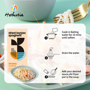 Nouilles de konjac séchées au goût <span class=keywords><strong>original</strong></span>, faibles en calories, faibles en glucides, sans sucre, sans matières grasses, sans gluten, non OGM - Product Image 4