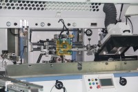Máquina de serigrafía automática de envases cosméticos de 1 color para botellas de champú de forma plana de plástico
