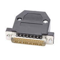 Connecteur de soudure DB44 D-SUB 3 rangées 44 broches avec coque en plastique noir pour atelier de programmation ECU