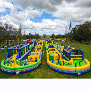 Pista de obstáculos para adultos, pista inflable para Parque grande - Product Image 1