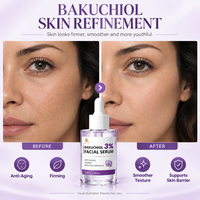 Sérum Personnalisé Bakuchiol Alternative au Rétinol Acide Hyaluronique Hydratant Soin Anti-Rides Cosmétiques pour Peaux Matures 30ml