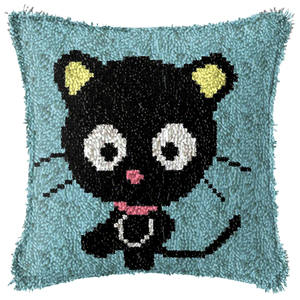 Classique chat loquet crochet oreiller Kit chat bricolage broderie tapis <span class=keywords><strong>coussin</strong></span> avec des motifs <span class=keywords><strong>de</strong></span> <span class=keywords><strong>point</strong></span> <span class=keywords><strong>de</strong></span> <span class=keywords><strong>croix</strong></span> pour la maison canapé décor adulte artisanat - Product Image 5