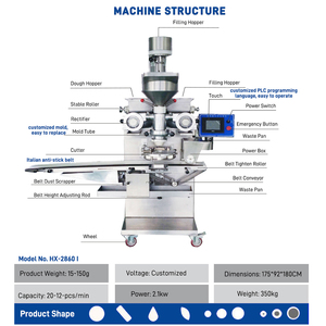 Machine de remplissage <span class=keywords><strong>liquide</strong></span> automatique pour tamales, biscuits et gâteaux de lune, de bonne qualité - Product Image 3