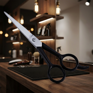 Ciseaux de coiffure professionnels en acier inoxydable à manche long droit, économiques, pour barbier et esthétique, ciseaux à effiler affûtés - Product Image 2