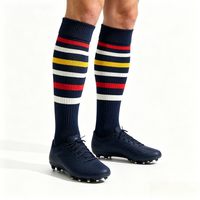 Chaussettes de football pour jeunes Max Cushion avec grip, échantillon gratuit, pour entraînement en extérieur, semelle en tissu éponge premium, amortisseur de chocs, antibactériennes, respirantes