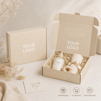 Boîte d'expédition pliante en carton ondulé recyclé avec logo personnalisé imprimé, boîte avion écologique, emballage d'expédition coloré pour vêtements