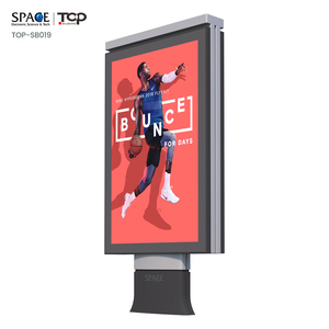 Hiện đại hai mặt quảng cáo ngoài trời hiển thị nhôm hộp đèn Scroll tính năng linh hoạt di chuyển hai mặt quảng cáo - Product Image 3