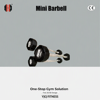 Mini Barra con Agarre de Cuerda Texturizada, Pesas Redondas, Construcción Duradera para Entrenamiento de Fuerza y Fitness Comercial