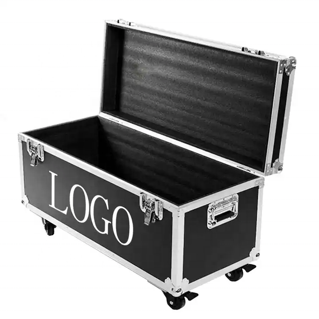 Dimension Large Equipment Carrying Aluminum Road Case With Wheels Flight Case for LIne Array Speaker and Subwoofer