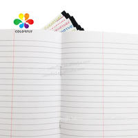 Cahier d'exercices A4 personnalisé de 288 pages, cahier de composition Domonique Cahier, reliure à spirale, couverture en papier de style imprimé à feuilles mobiles
