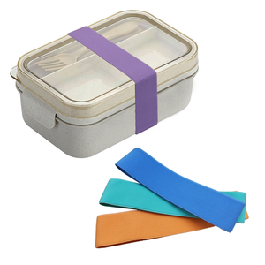 Sangles élastiques de haute qualité, sangles flexibles pour boîtes à lunch, sangles durables et écologiques, sangles élastiques réutilisables, produit ménager - Product Image 1