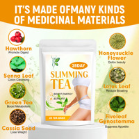 Produk Pelangsing Berlabel Khusus dengan Teh Hawthorn Flat Belly Burn Fat Fit yang Sangat Efektif untuk Menurunkan Berat Badan, Teh Hijau
