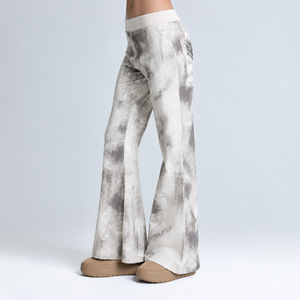 manufacturer custom designer sweatpants <b>y2k</b> streetwear acid wash women flared <b>pants</b> - Product Image 3