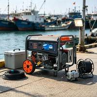 Générateur d'essence portable HM12000, démarrage manuel et électrique, 50/60Hz, pour chantier, maison, atelier, alimentation de secours d'urgence