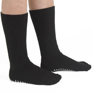 면 비 바인딩 양말 사계절 빠르게 건조 스판덱스 화이트 스포츠 남성 통기성 메쉬 치료 당뇨병 양말 - Product Image 3