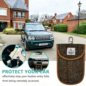 Pochette Faraday en tissu de <span class=keywords><strong>laine</strong></span> pour clés de voiture, boîte de sécurité anti-interférence pour télécommandes de voiture, vente en gros OEM - Product Image 5
