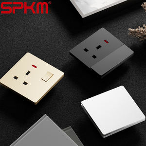 Factory Wholesale / <strong>UK</strong> Standard Wall Socket Switch / PC Panel / <strong>Skin</strong>-friendly Feel / Scratch-resistant / 10A 16A 250V Ultra-thin - Product Image 5