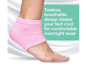 ถุงเท้าส้นเท้าที่ให้ความชุ่มชื้นกับพื้นรองเท้านุ่มสบายบุด้วยเจลเพื่อรักษาส้นเท้า<span class=keywords><strong>แตก</strong></span>แห้งในขณะที่คุณนอนหลับเพื่อสปา - Product Image 4