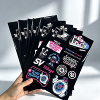 Autocollants en vinyle découpés sur mesure, étiquettes personnalisées en papier couché, feuilles d'autocollants adhésifs personnalisés