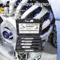 Jeu de clés dynamométriques de qualité industrielle ST-02-L, finition chromée, système métrique, capacité de couple maximale de 75 N.m pour la climatisation