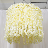 Arche de plafond en métal moderne 1m/1.5m/1.8m, motif fleur Angela, blanc, pour glycine suspendue, toile de fond de mariage et scène - Boutique officielle
