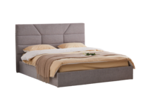 Cadre de lit double king-size de luxe nordique avec tiroirs de rangement et tête de lit en tissu velours